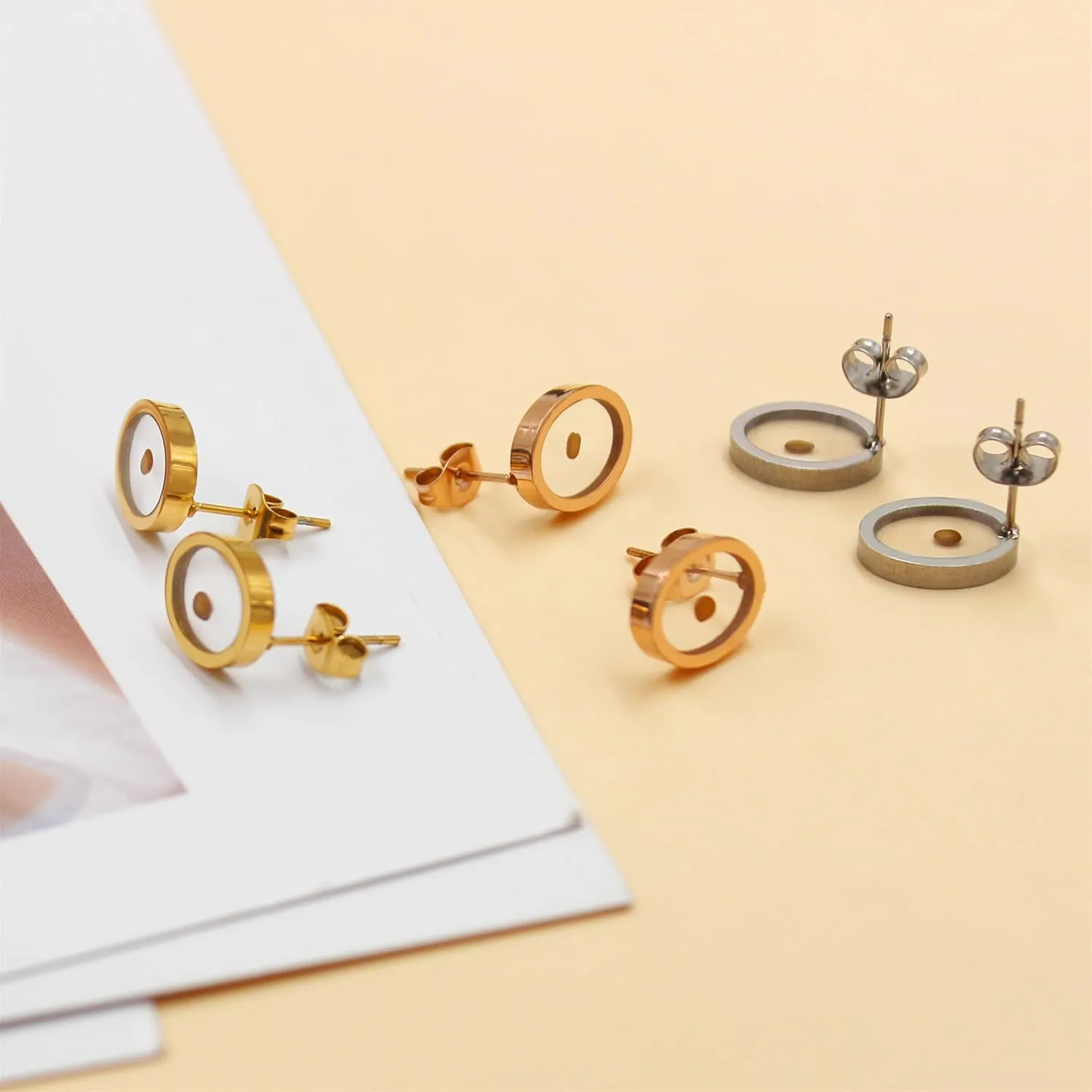Mustard Seed Christian Geometry Religious Motivational Earrings | Scripture Matthew 17:20 Faith can Move Mountains Stainless Steel Religious Jewelry | Symbolizing Faith, Hope, and Strength