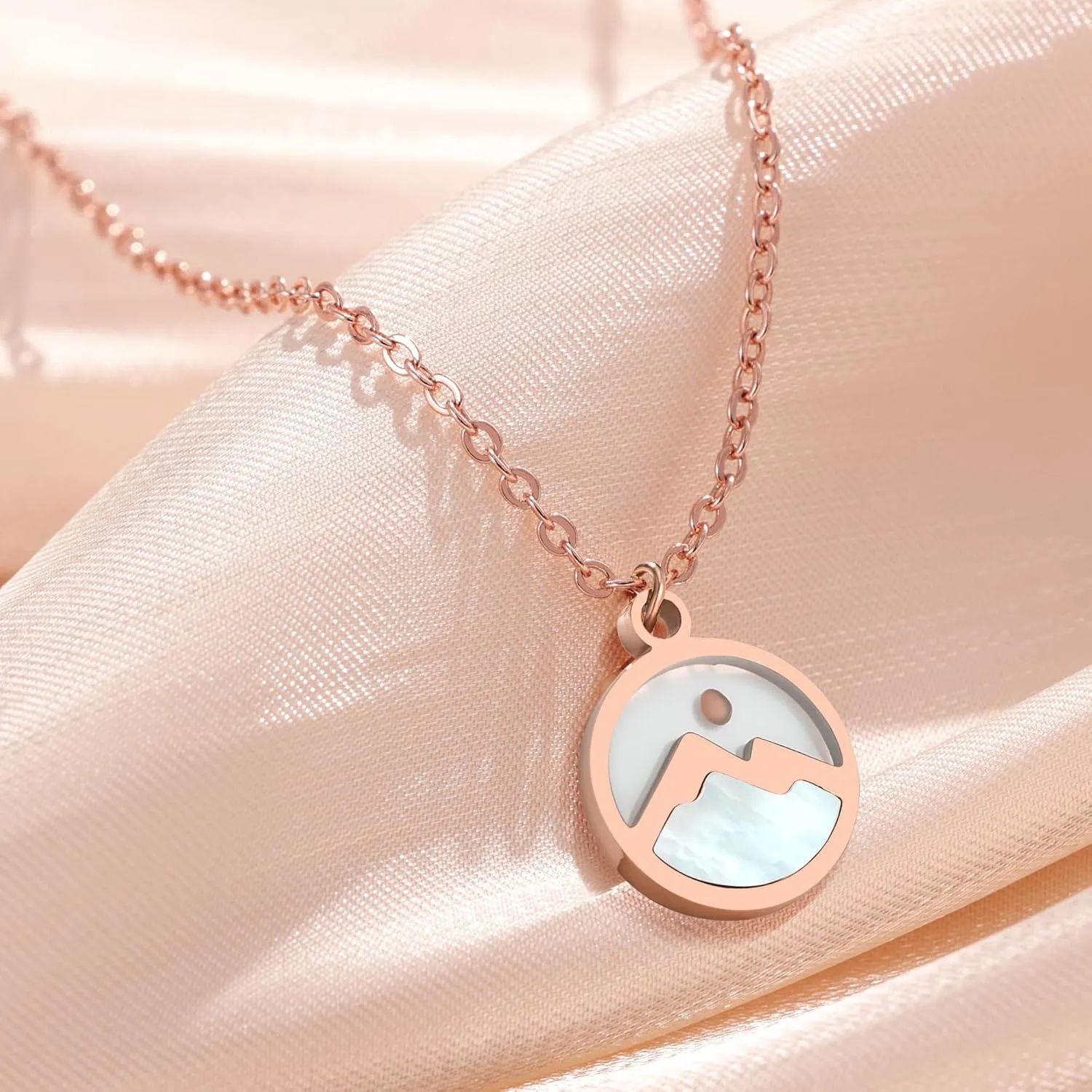 Mustard Seed Necklace for Women Inspirational Faith Necklace Christian Gifts for Women Dainty 14k Gold Necklaces Non Tarnish Religious Gift for Sister Daughter Mom