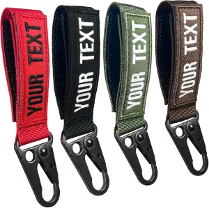 mvcen Custom Personalized Keychain, Embroidery Customized Key Tag Luggage Tags Accessories for Backpacks, Cars, Motorcycle, Gift