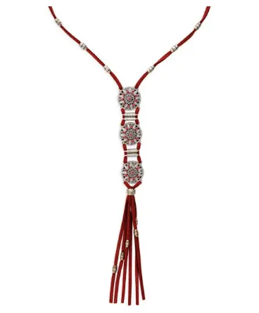 Myra Charmed Life Necklace in Crimson