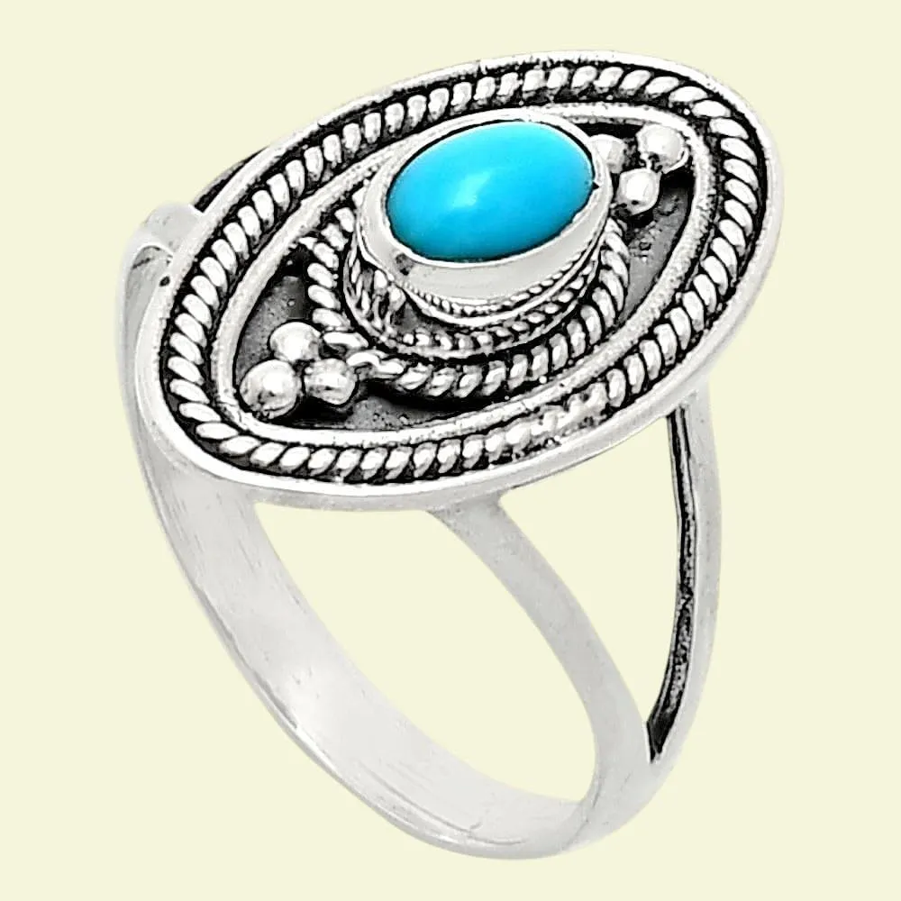 Natural Gemstones Oval Shape 925 Sterling Silver Ring s.6-10 R-1258 AGR1026