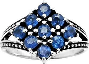 Natural Multi Stones 925 Sterling Silver Ring Size 5-9 Jewelry DGR1106 R-1018