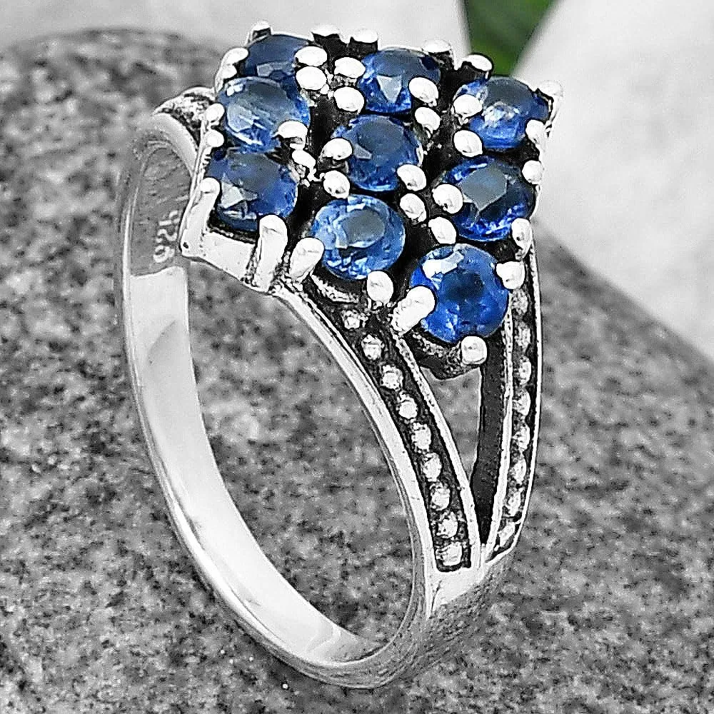 Natural Multi Stones 925 Sterling Silver Ring Size 5-9 Jewelry DGR1106 R-1018