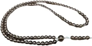 Natural Smoky quartz 6mm 108 Mala Beads, Spiritual, Meditation Beads, Reiki, Japa Mala, Buddhist Prayer Beads, Yoga Bracelet, healing beads LKMALA-RRGU-196
