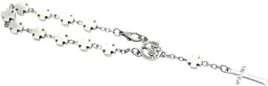 New For Trendy 2025 Classic Silver Plated Cross Pendant Rosary Bracelets For Men Women Christian Catholic Religious Belief Prayer Jewelry Gifts Fashion Accessories Creative Gift