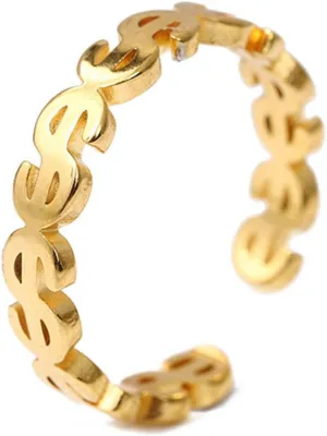 NUEAYMS Vintage Money Catcher Coin for Women Men Fashion Versatile Finger Rings Wealth Luckly Stainless Steel Jewelry