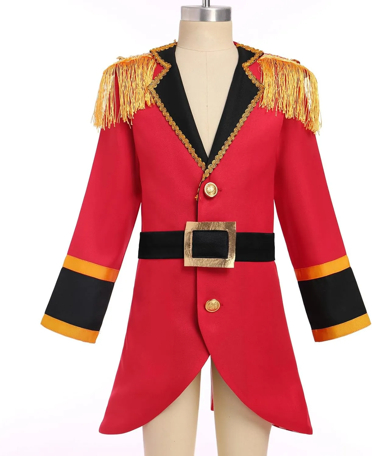 ODASDO Kids Boys Prince Soldier Circus Pirate Jacket Tailcoat Halloween Costume Christmas Role Play Dress Up