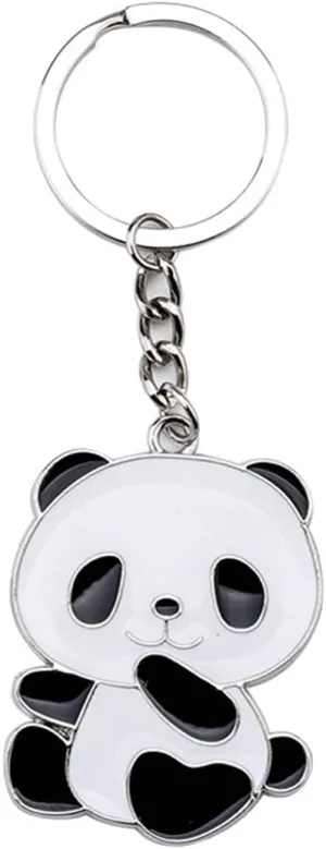 ODETOJOY Cute Panda Keychain Charm for Girls Panda Keyring Gift Key Chains Panda Bear Collection China Souvenir