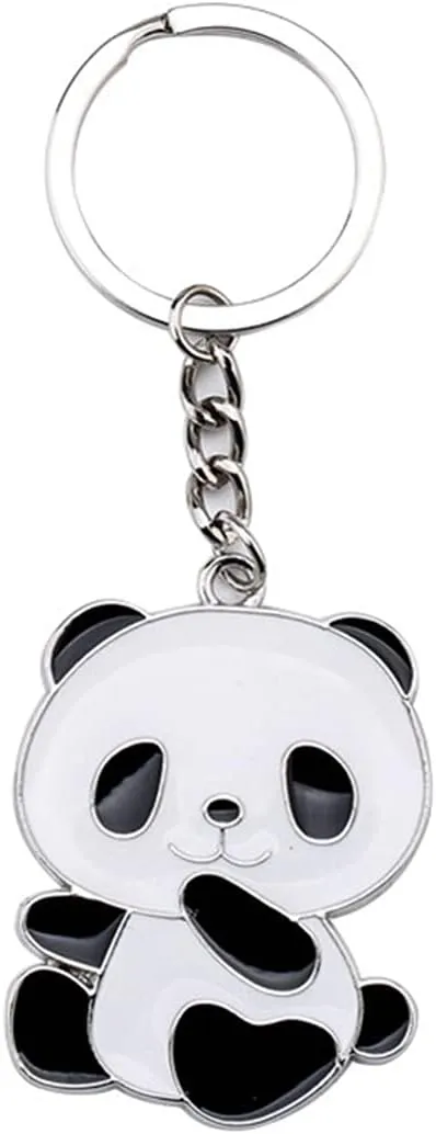 ODETOJOY Cute Panda Keychain Charm for Girls Panda Keyring Gift Key Chains Panda Bear Collection China Souvenir
