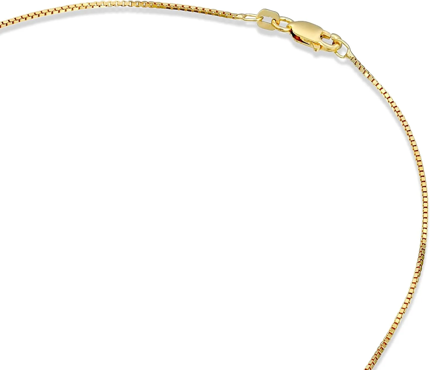PAVOI Italian Solid 925 Sterling Silver, 22K Gold Plated Chain Necklaces | Snake, Square Box, Cable, Super Flex Curb, Miami Cuban and Rope Diamond-Cut Herringbone Necklace for Women and Men | MADE IN ITALY