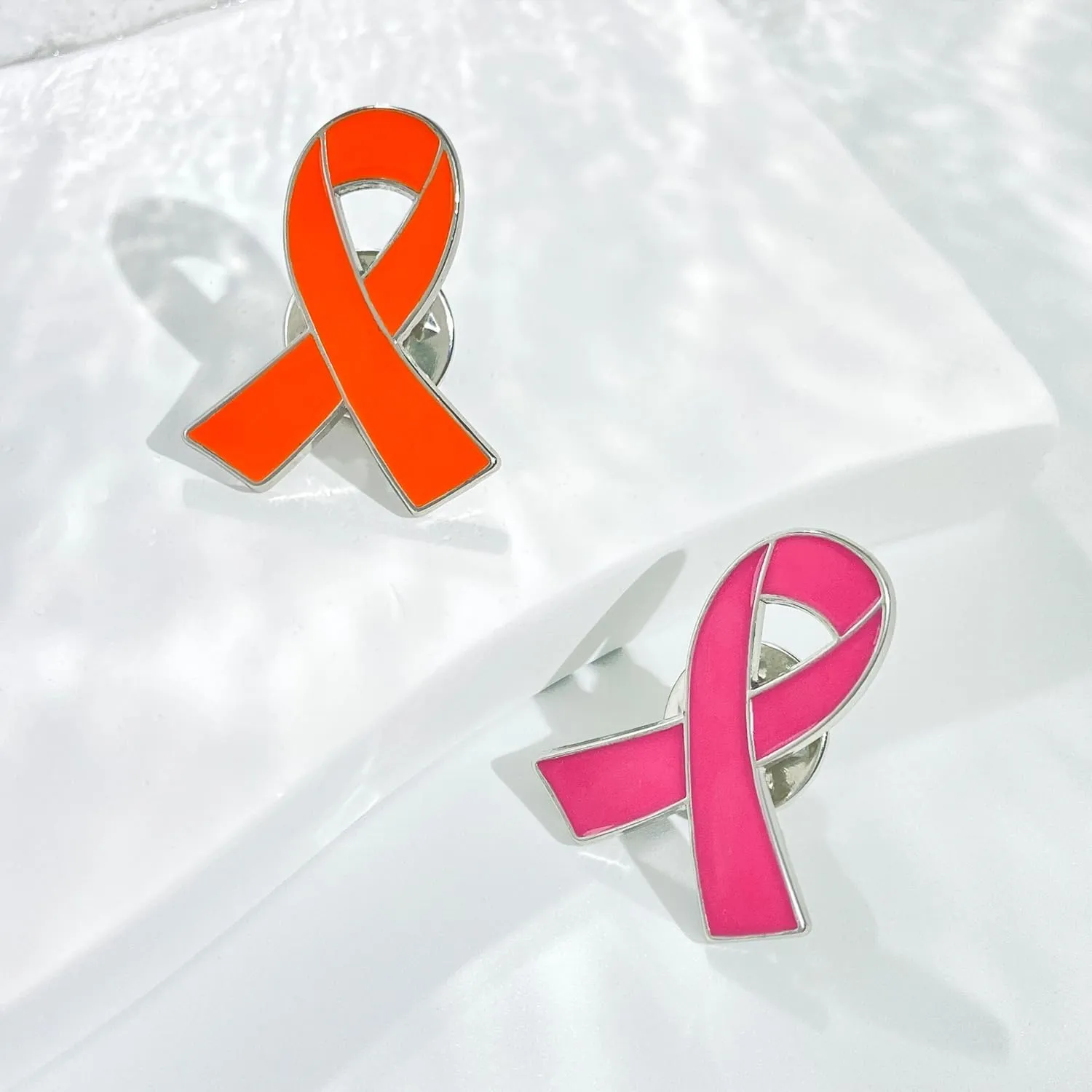 Pink Ribbon Breast Cancer Awareness Brooches Pin Crystal Rhinestone Zirconia AIDS Hope Lapel Pin Brooches for Women Wedding Dress Party Jewelry
