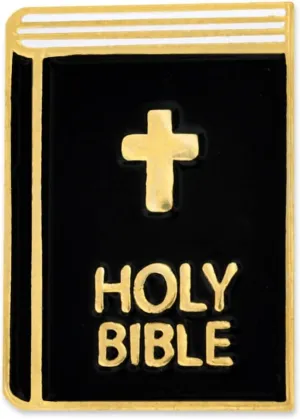 PinMart Holy Bible Religious Cross Enamel Lapel Pin