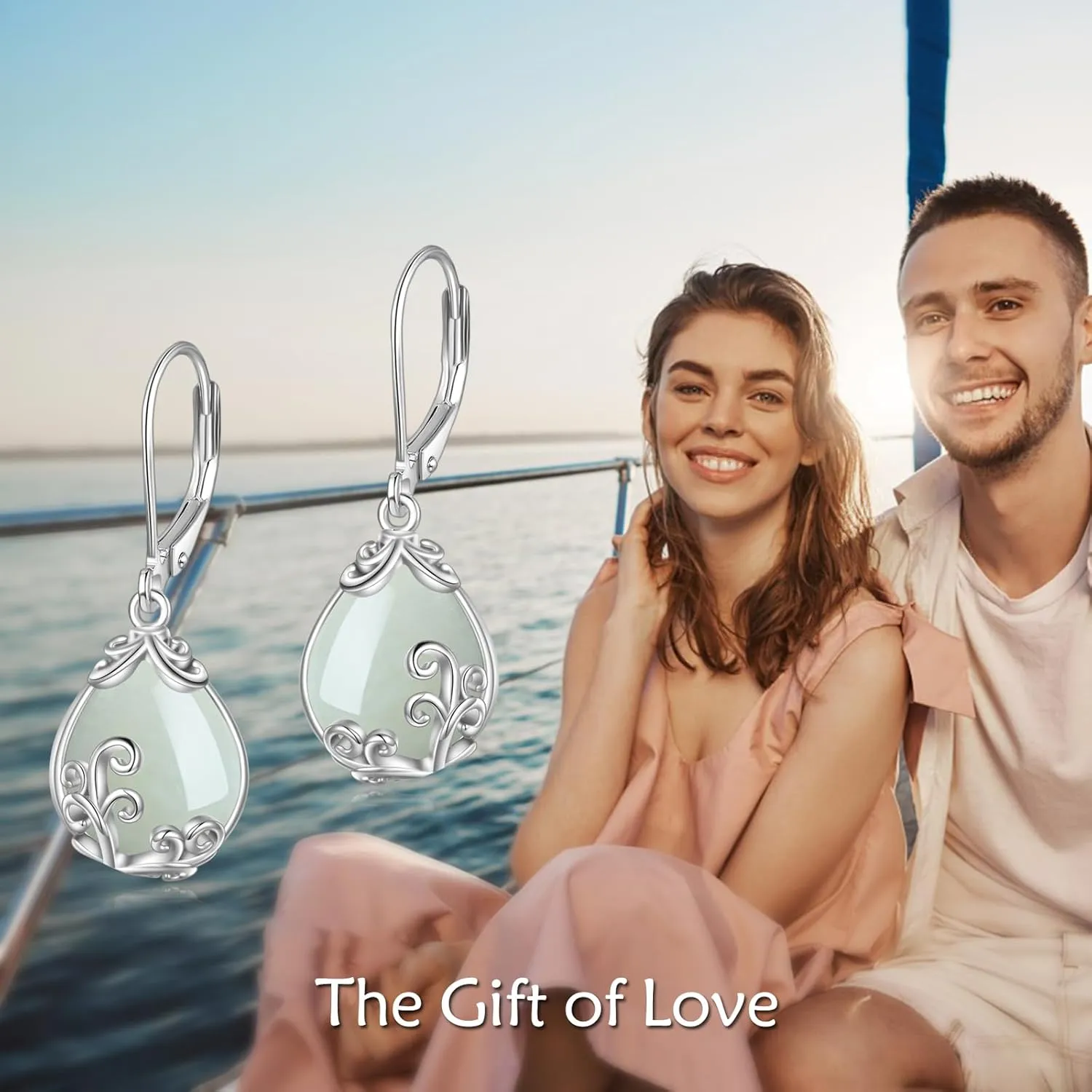 POPLYKE Celtic Filigree Teardrop Drop Dangle Earrings Sterling Silver Leverback Earrings Jewelry for Women