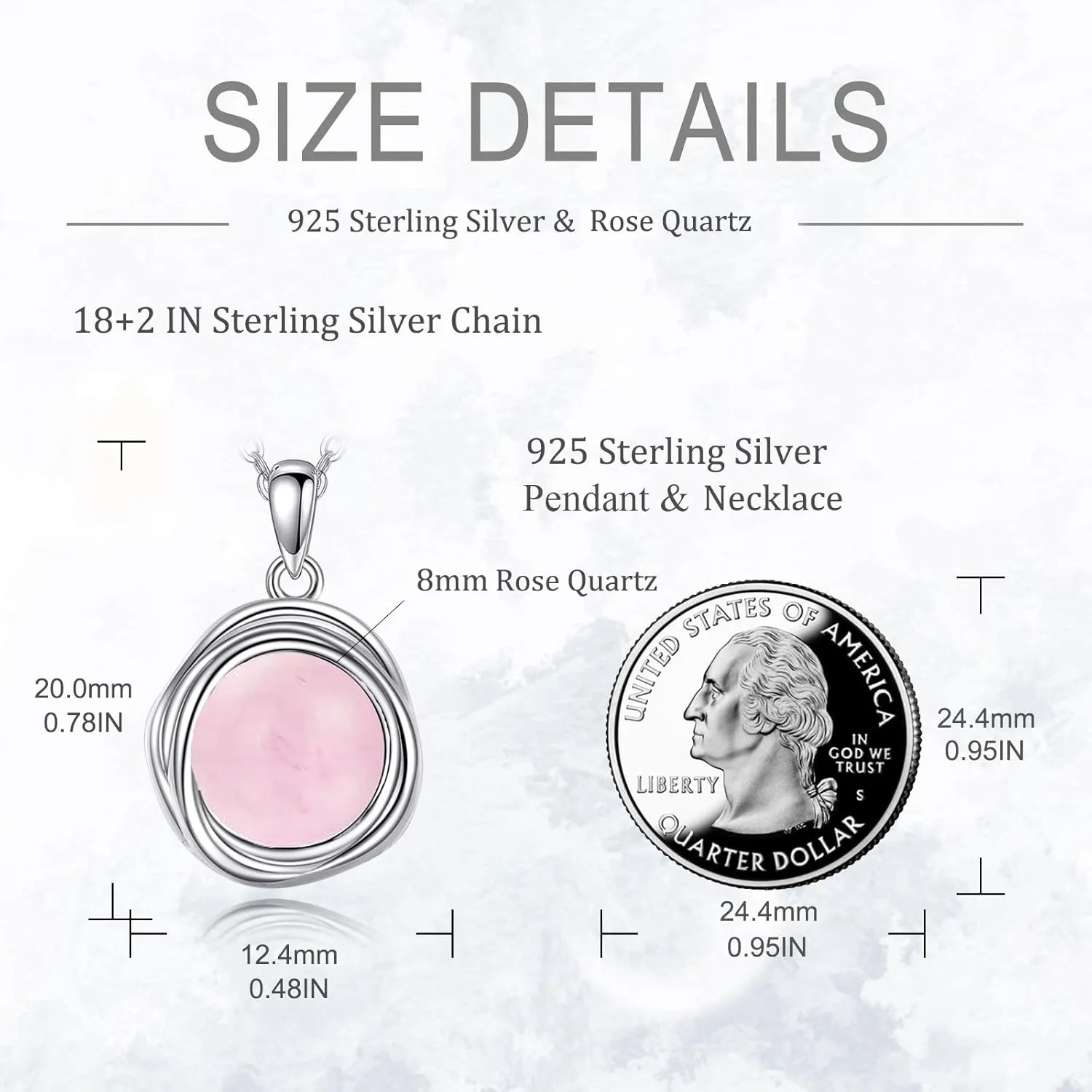 POPLYKE Pearl Moonstone Opal Black Pearl Necklaces for Women 925 Sterling Silver Single Pearl Necklace 8mm Pearl Gemstone Jewelry for Mom Wife
