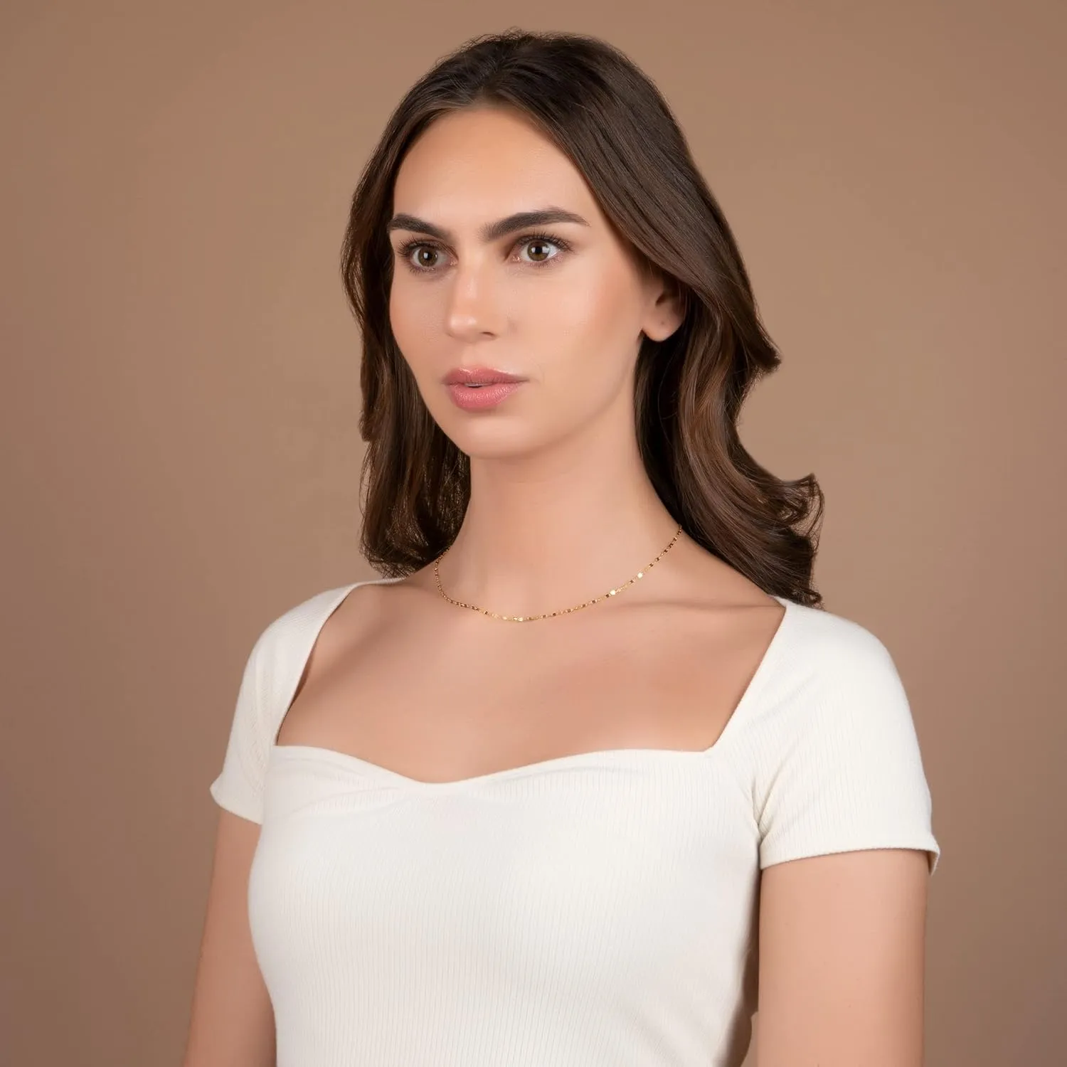 PORI JEWELERS 10K Solid Gold 2.0MM Diamond Cut Mirror Chain Necklace or Anklet - Unisex Sizes 10"-30" - Yellow, White, Rose or 3 Tone