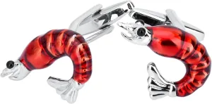 Red Dress Shirt Cufflinks, Cufflinks Groom Lobster Cufflinks Set for Wedding Business