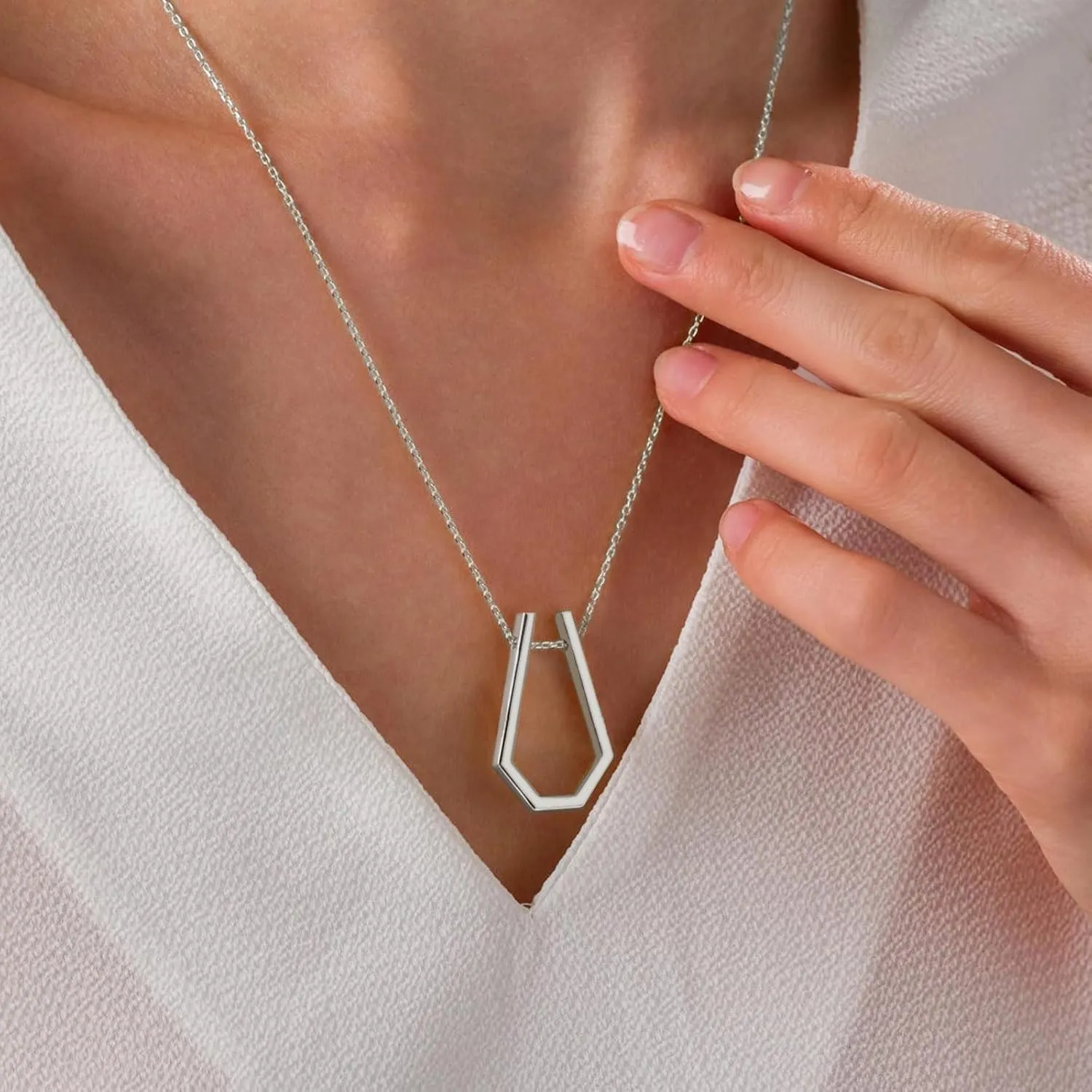 Ring Holder Necklace-Stainless Steel Wedding Engagement Ring Keeper Necklaces-Ring Holding Gift for Women,Men,Wife,Doctor,Nurse,Fitness enthusiasts