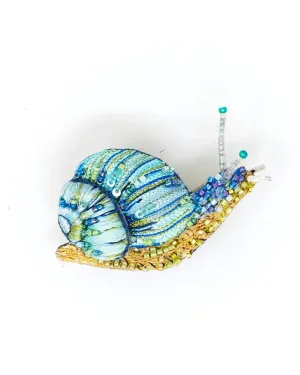 Roman Snail Brooch Pin