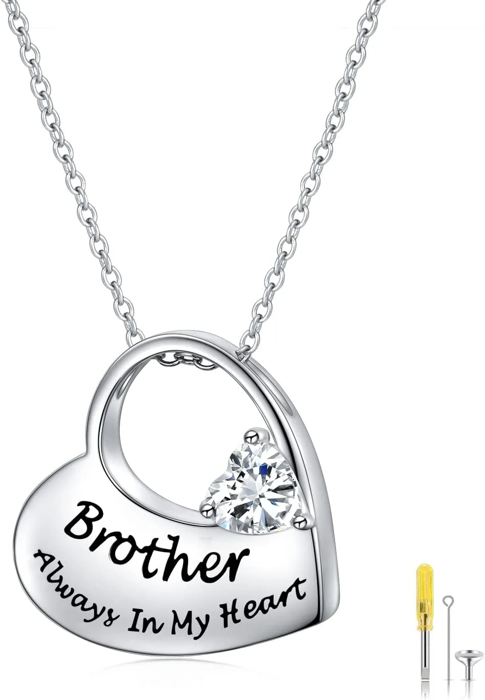 S925 Sterling Silver Urn Necklace for Ashes Cremation Memorial Keepsake Pendant Necklace Jewelry for Women