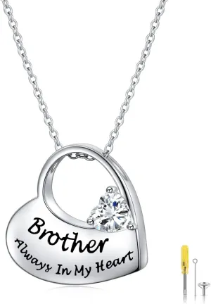 S925 Sterling Silver Urn Necklace for Ashes Cremation Memorial Keepsake Pendant Necklace Jewelry for Women