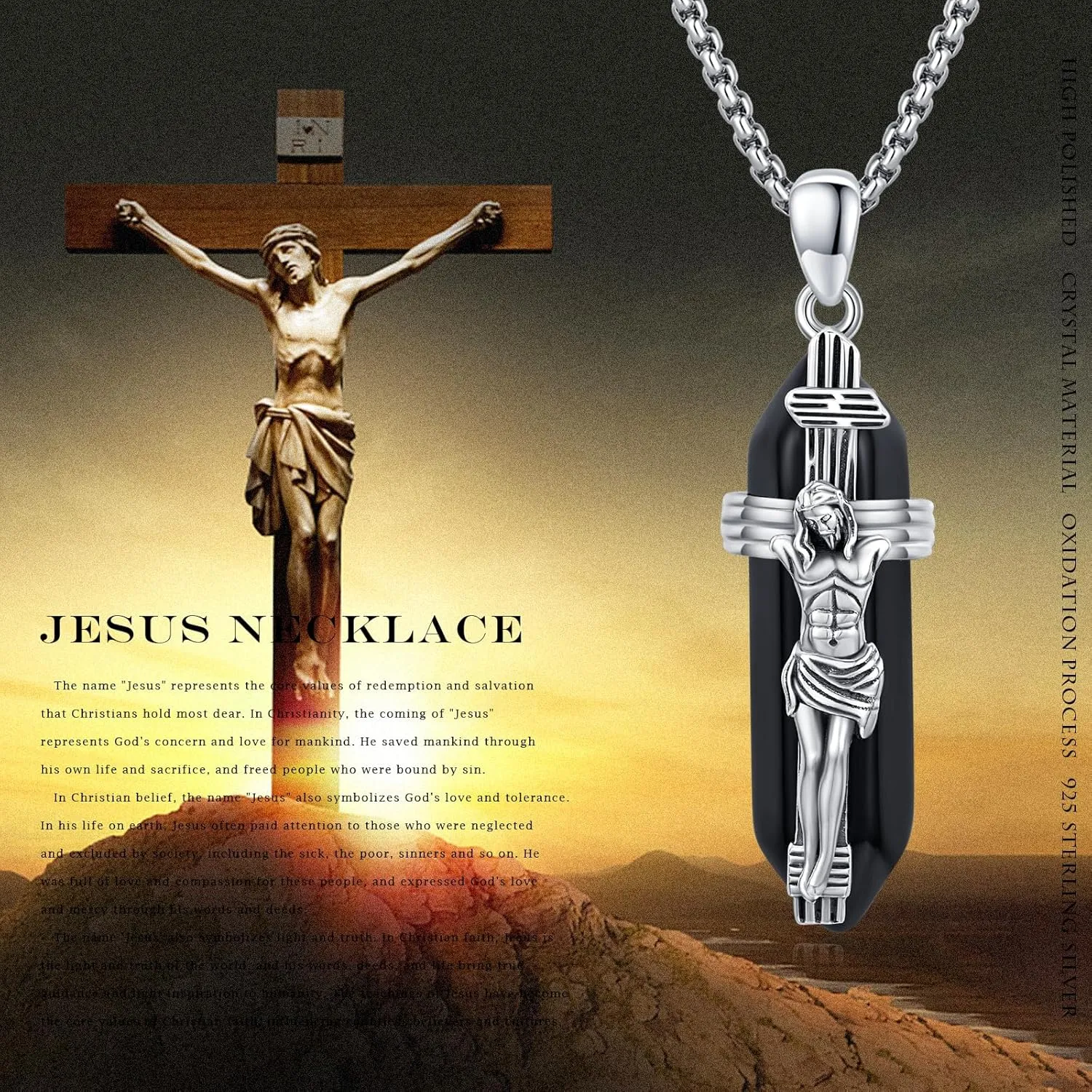 Saint Necklace 925 Sterling Silver Patron Saint Pendant Necklaces Archangel Amulet Medal Necklace Protection Jewelry for Men Women with 22 2 inches Chain