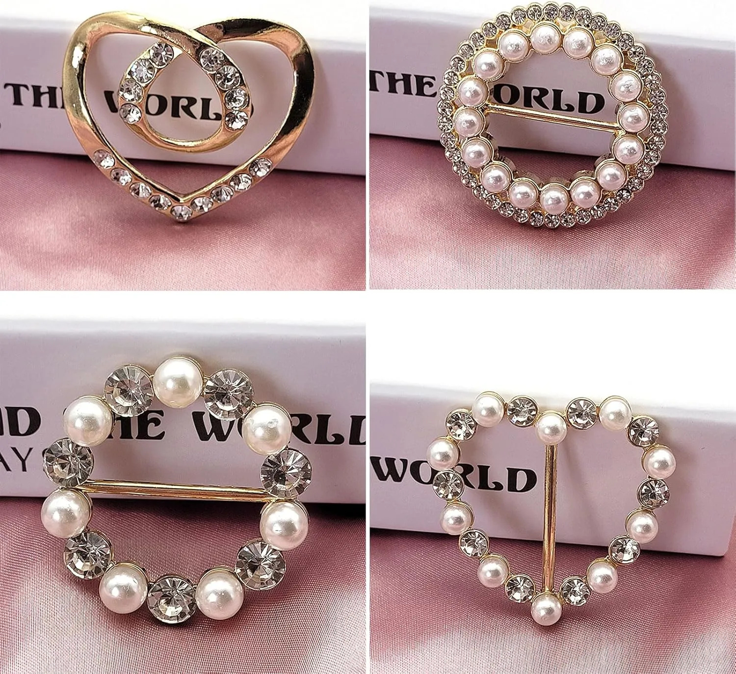Scarf rings Clip Slide Shirt Twist-Knot Clip Buckles Circle Clothing Wrap Holder T-Shirt Tie Clips for Women Girl