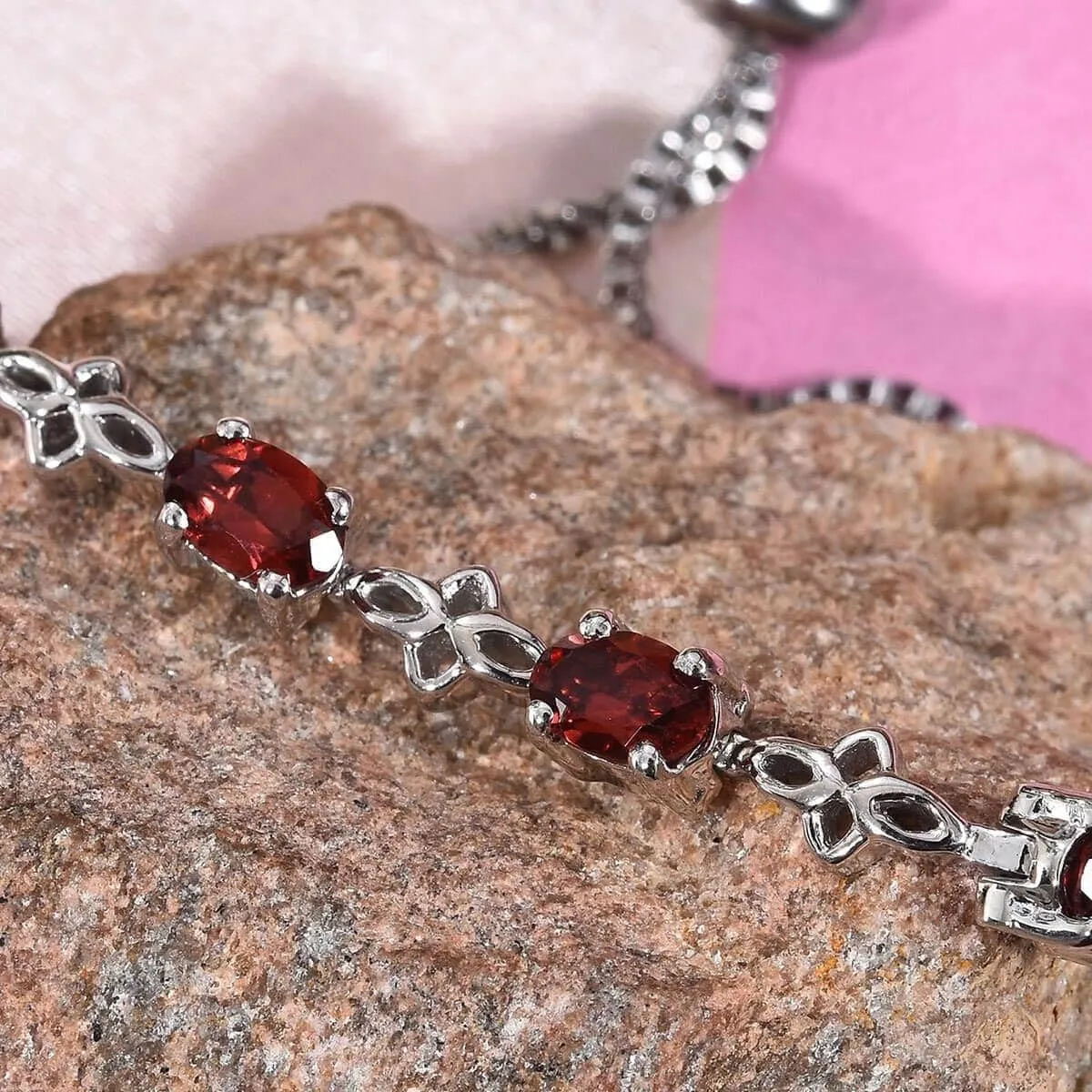 Shop LC Birthstone Bolo Bracelet for Women Stainless Steel Platinum Plated Adjustable Jewelry Birthday Gifts for Women Size 9" Birthday Gifts