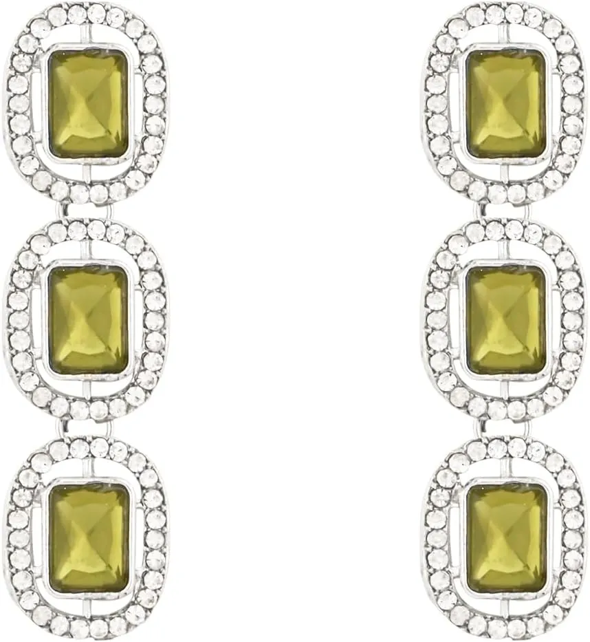 Silver Plated Indian Wedding Bollywood Stone Choker Necklace Jewellery With Earring & Maang Tikka Set For Women (IJ380Z)