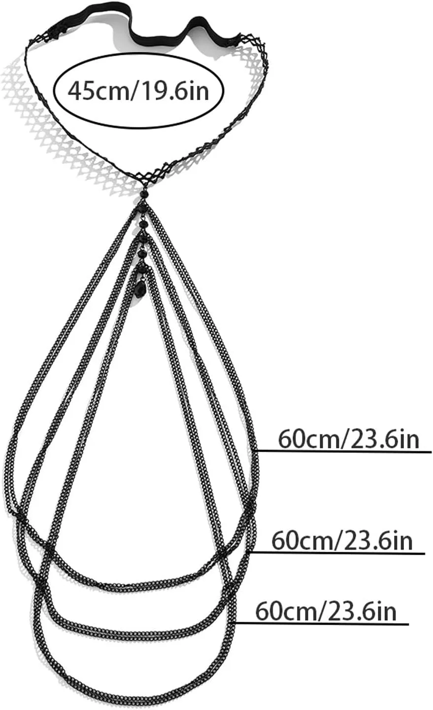 Simple Crystal Bead Leg Chain Jewelry Bikini Festival Halloween Heart Rhinestone Thigh Body Chain Summer Elastic Black Thigh Chain Jewelry for Women