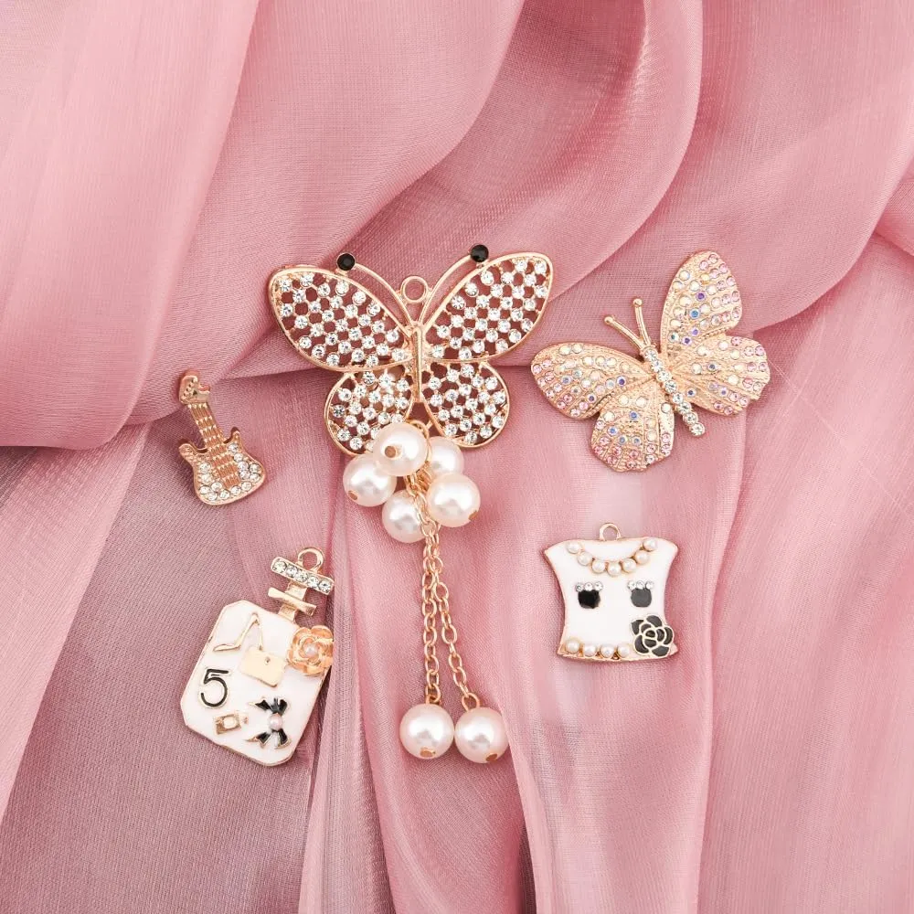 Skull Metal Shoe Charms Women Girls Cool Gothic Shoe Decorations Charms for Party Favor