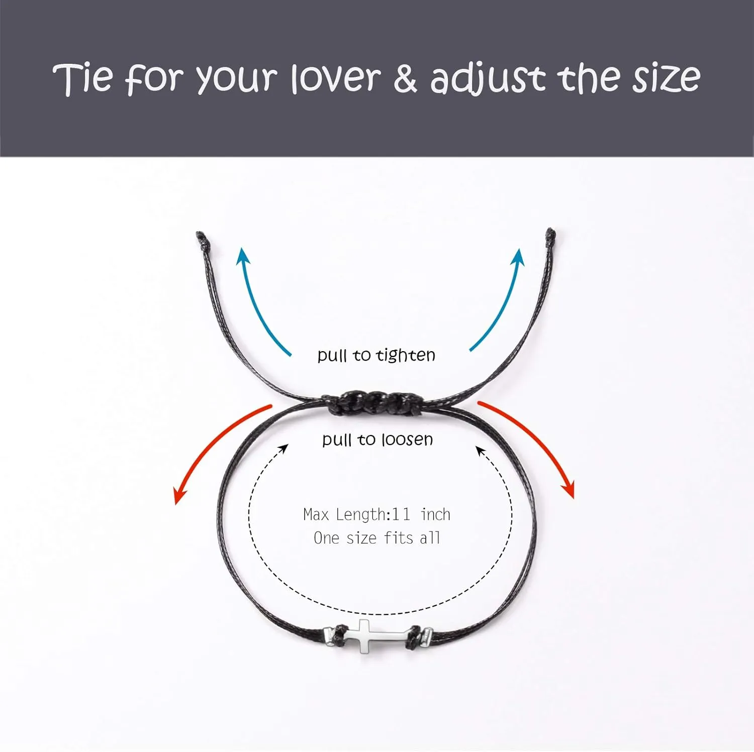 SUNSH 6Pcs Set Cross/Dinosaur/Paw Print/Turtles/Star/Heart Charm Bracelets for Family Women Teens Girl Boy Best Friend Handmade Adjustable Strings Boyfriend Girlfriend Mother Daughter Jewelry Gifts