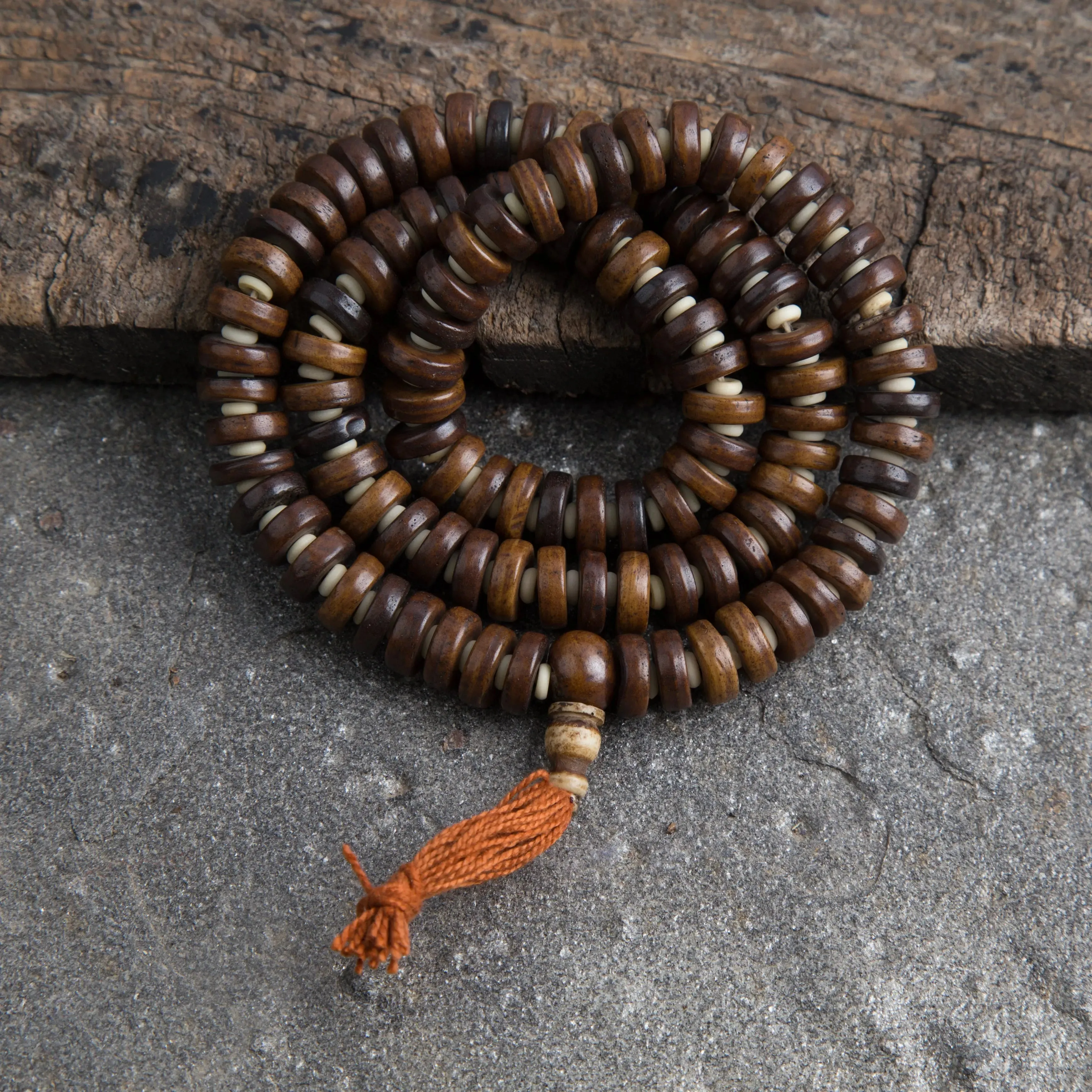 Tibetan Prayer Beads Yak Bone