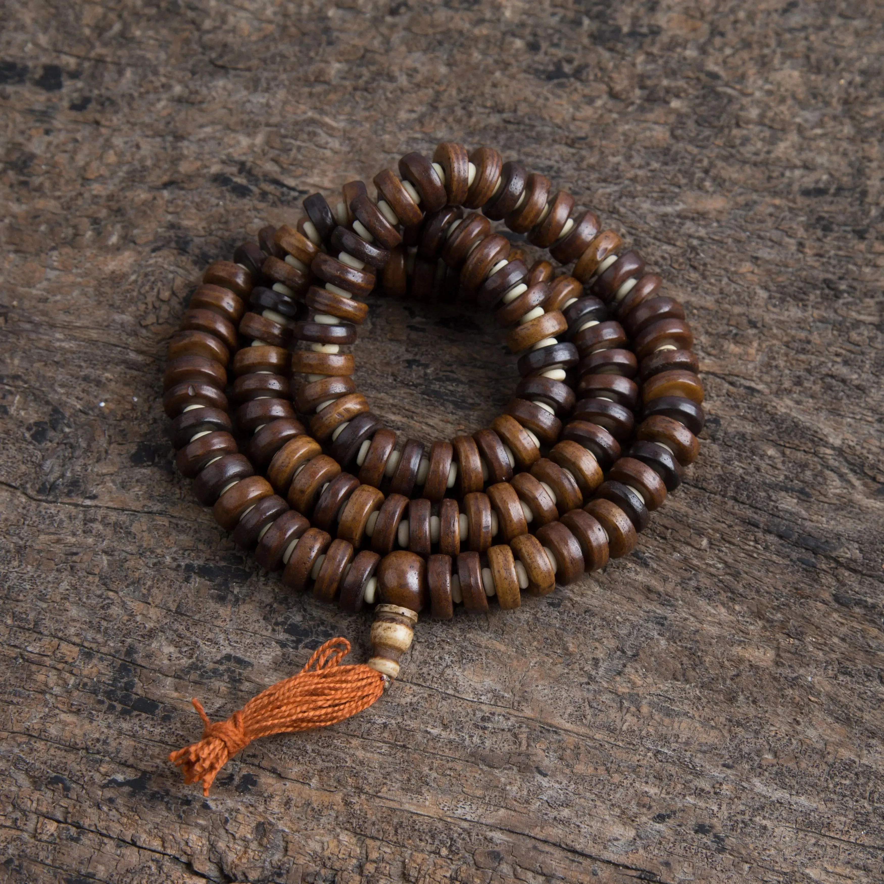 Tibetan Prayer Beads Yak Bone