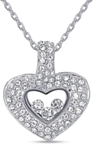 TRYNDI Illusion Floating Heart Pendant Necklace for Women Valentines Day Gift for Wife, Girlfriend, Mother, Daughter, Gifts for Birthday Gifts for Wife Heart Necklaces for Women Heart Necklace for Girls, Gifts for Women