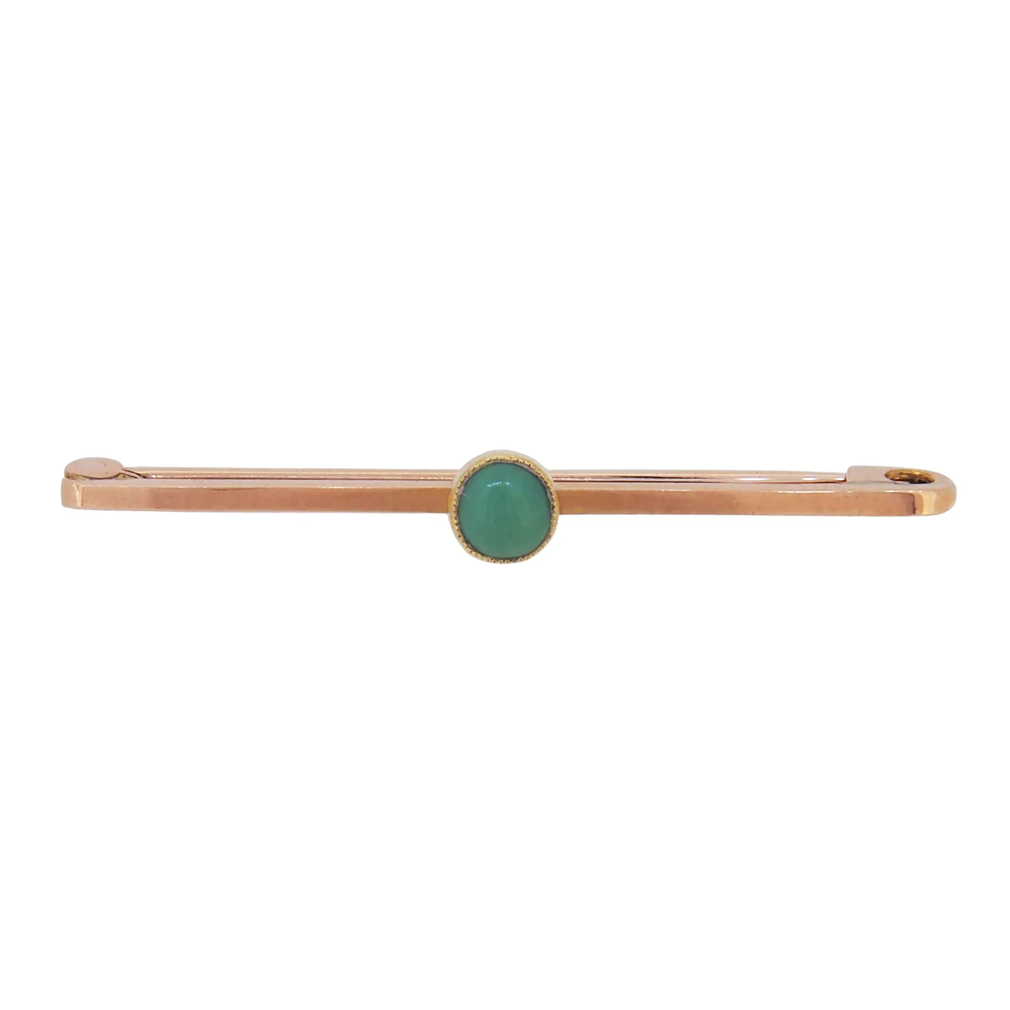 Turquoise Set Bar Brooch