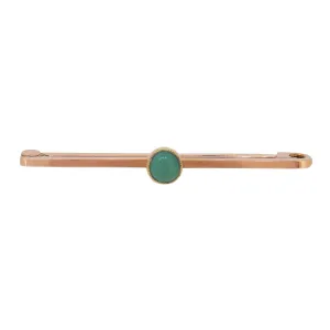 Turquoise Set Bar Brooch