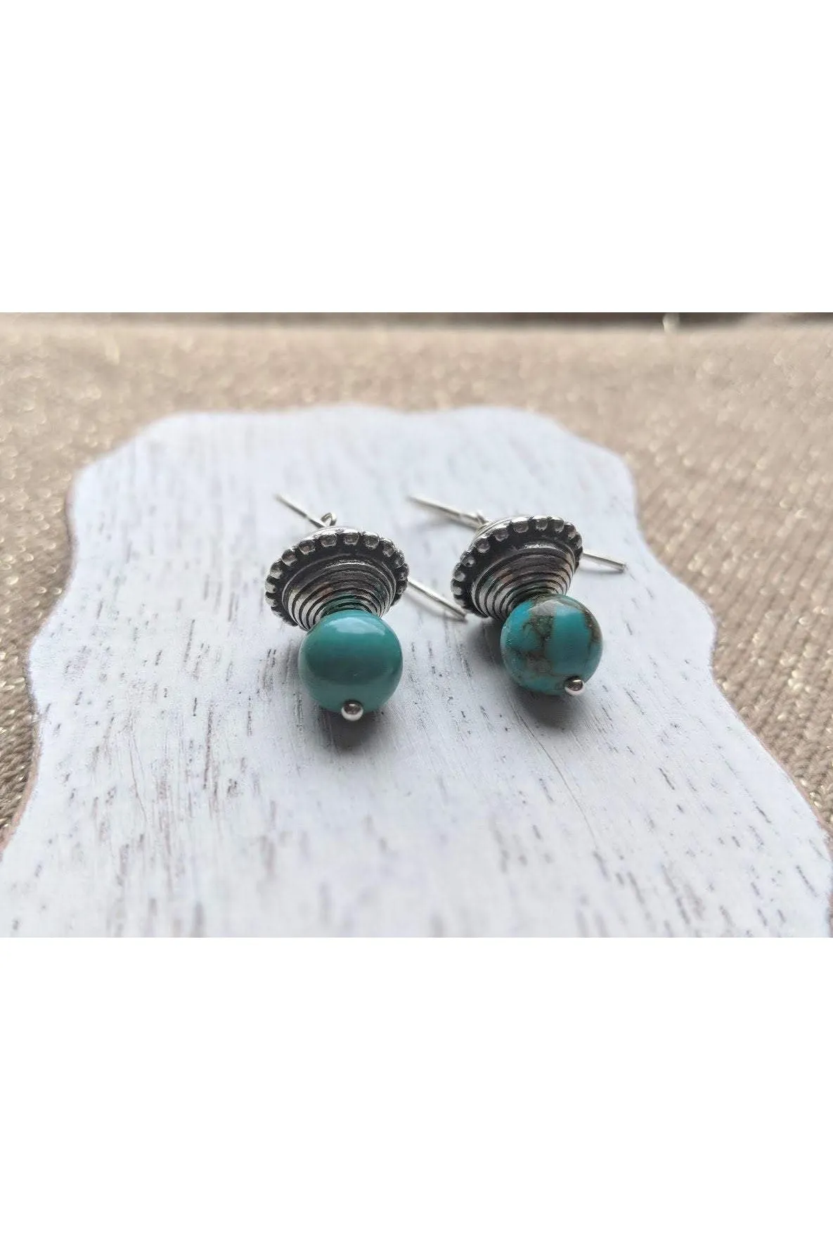 Turquoise Silver Earrings