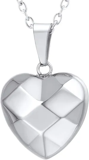 U7 Tiny Heart Necklace for Women, Stainless Steel 18K Gold/Black/Rose Gold Plated Link Chain Dainty Love Hearts Pendant Necklaces