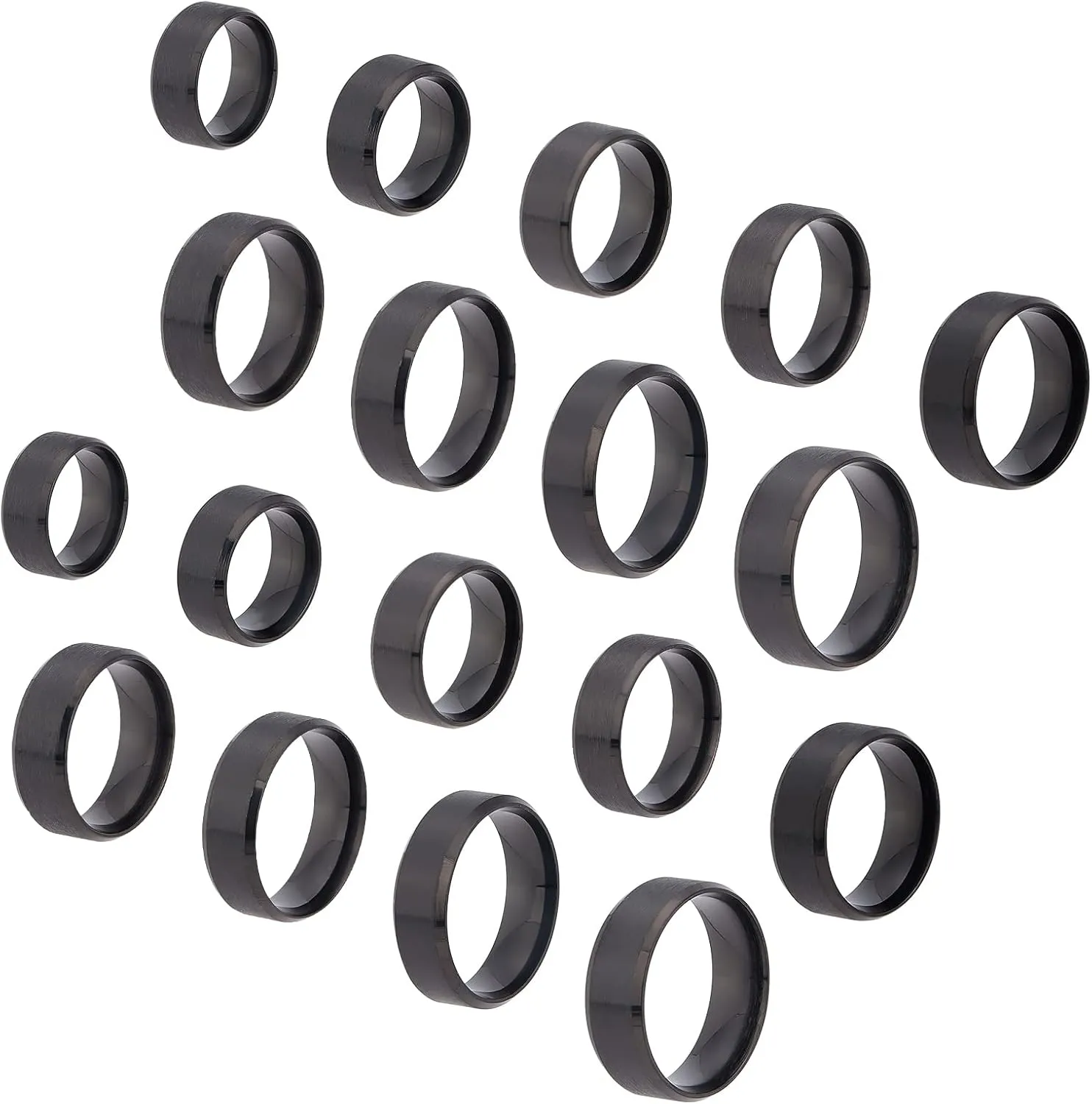UNICRAFTALE Stainless Steel Classical Plain Stackable Wedding Band Ring Blank Wedding Ring Cool Simple Band For Women and Men Gifts for Special Occasions