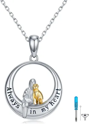 Urn Necklace for Ashes Sterling Silver Urn Necklace for Human Ashes Cremation Necklace Keepsake Memorial Jewelry for Ashes for Women Necklaces for Ashes of Loved Ones