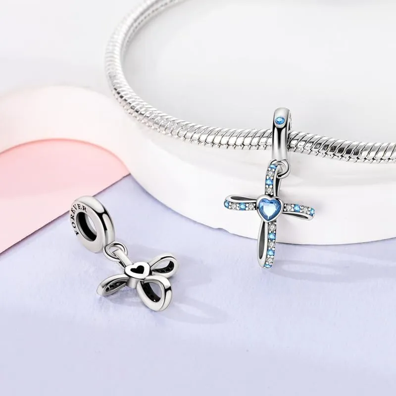 VALGACLS Mom Wife Daughter Love Heart Wedding Rings Charms 925 Sterling Silver Charms for Bracelets Necklace Valentine's Day Mother's Day Jewelry Charm for Women