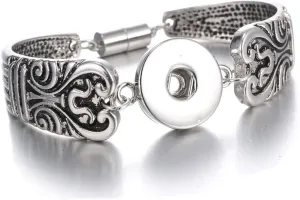 Vintage Snap Bracelet Bangle for 18mm Snap Button Jewelry (10)