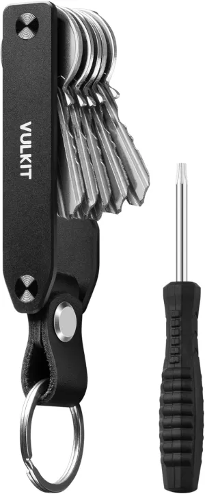 VULKIT Metal Key Organizer Minimalist Key Holder Compact Key Case Keychain
