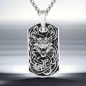 Wolf's Howl Amulet Necklace