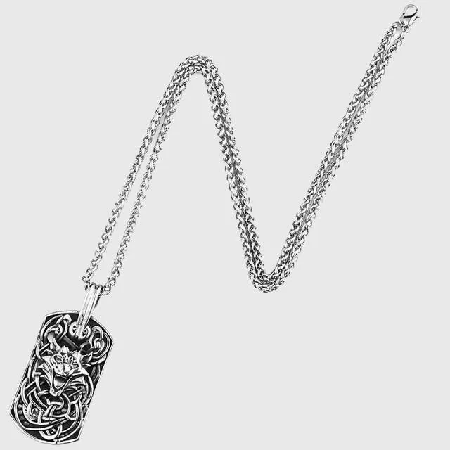 Wolf's Howl Amulet Necklace