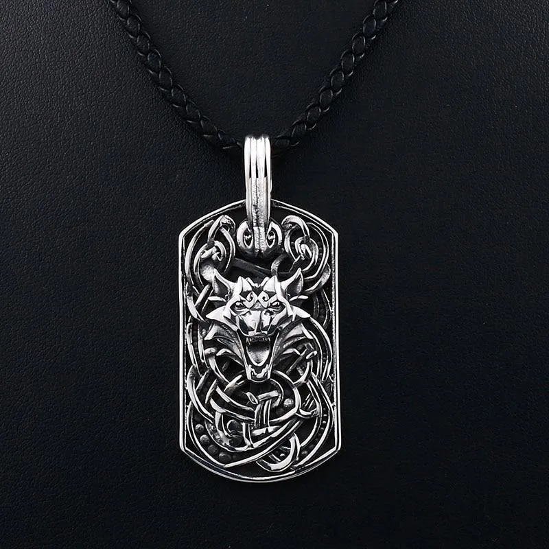 Wolf's Howl Amulet Necklace
