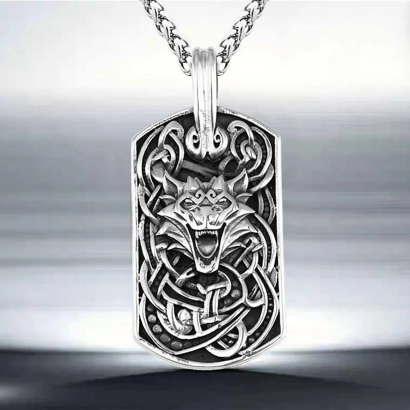 Wolf's Howl Amulet Necklace