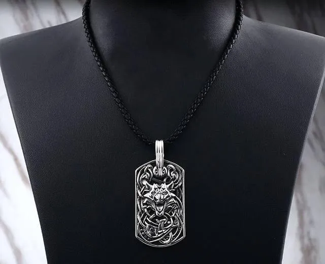 Wolf's Howl Amulet Necklace