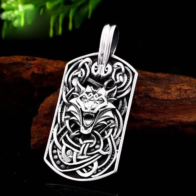 Wolf's Howl Amulet Necklace