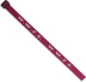 W.W.J.D. Gear Brand What Would Jesus Do Woven Bracelet, Religious Christian Wristband, Multiple Colors Available - Single Individual Bracelets